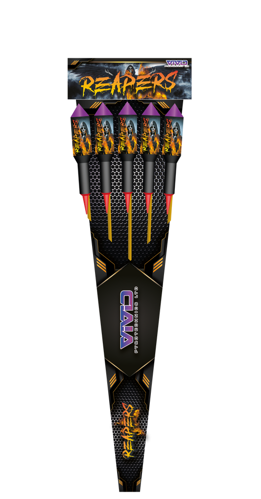 Reaper Rocket pack by Vivid Pyrotechnics - HEX Fireworks